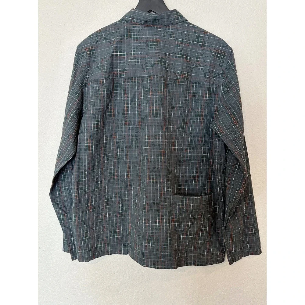 Wood‎ Wood David Swirl Grid Cotton Button-Up Shirt Mens